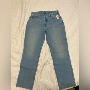 Old navy high rise slouchy straight jeans
